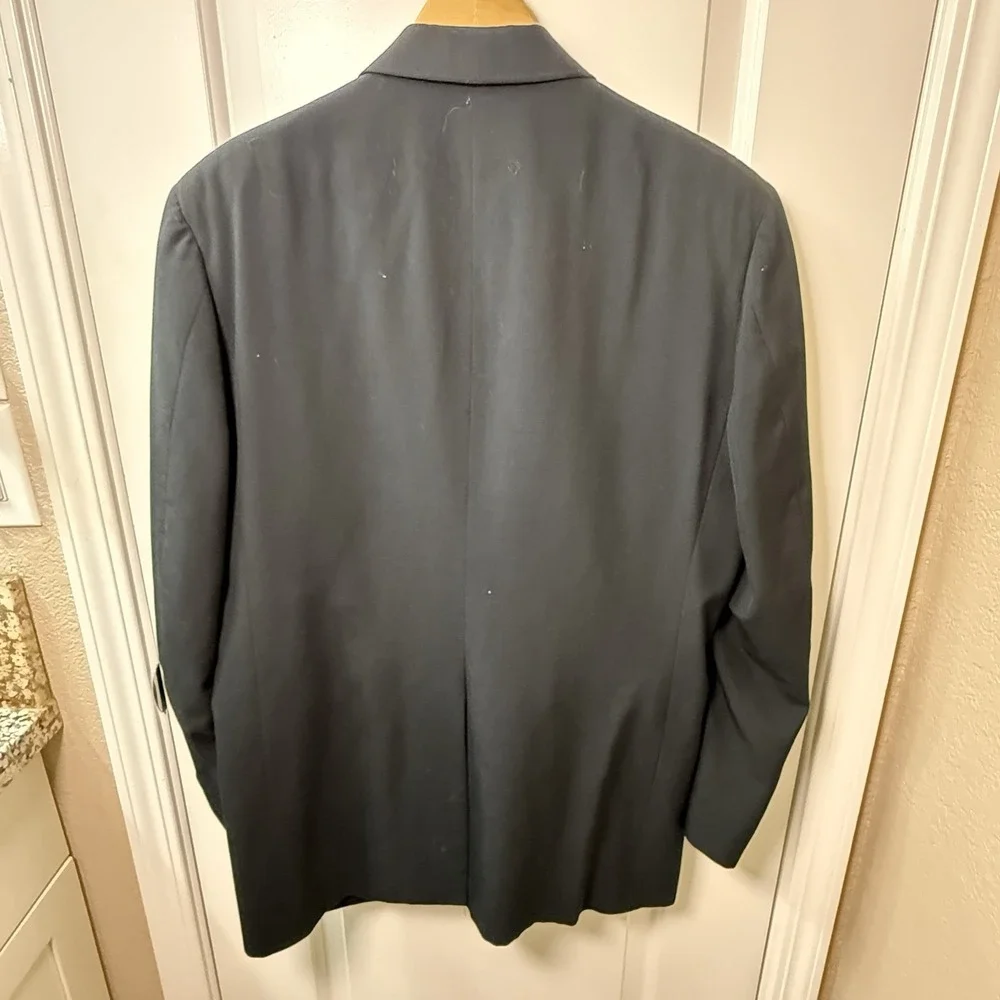 Vintage Brooks Brothers Tuxedo Jacket 44L Black Satin Lapel Made USA Formal